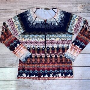 Garnet Hill Multicolor Patterned Top